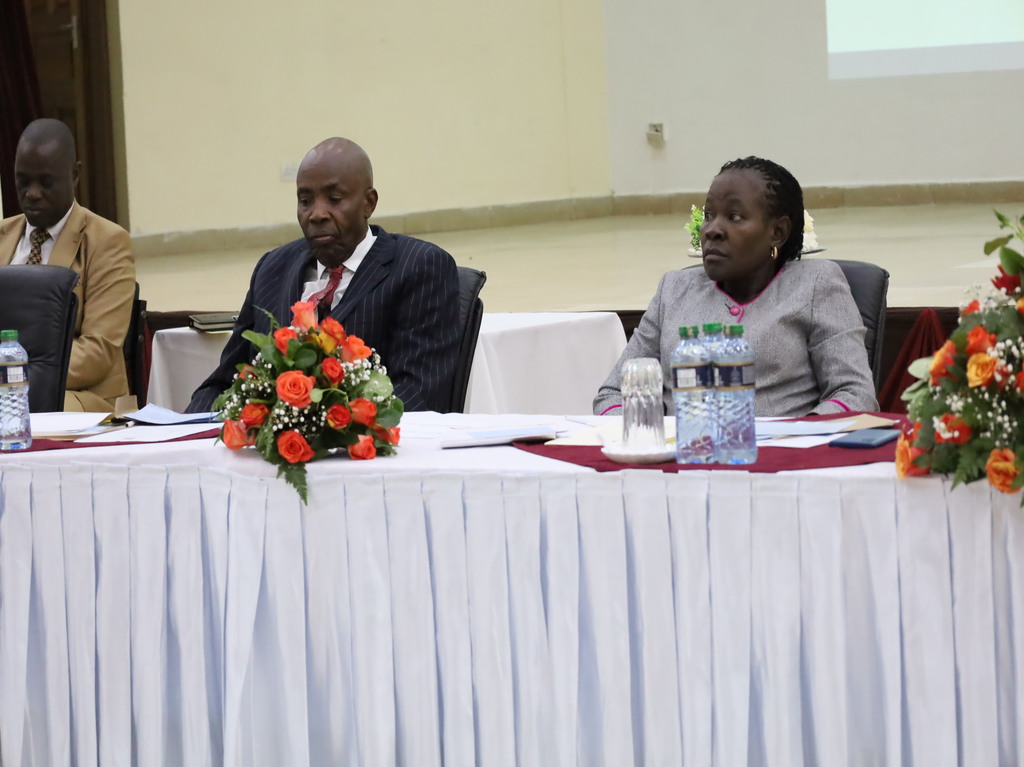 THE CS-MOE AND THE PS-STATE DEPARTMENT OF TVET FOLLOWING CLOSELY DURING A MEETING .
